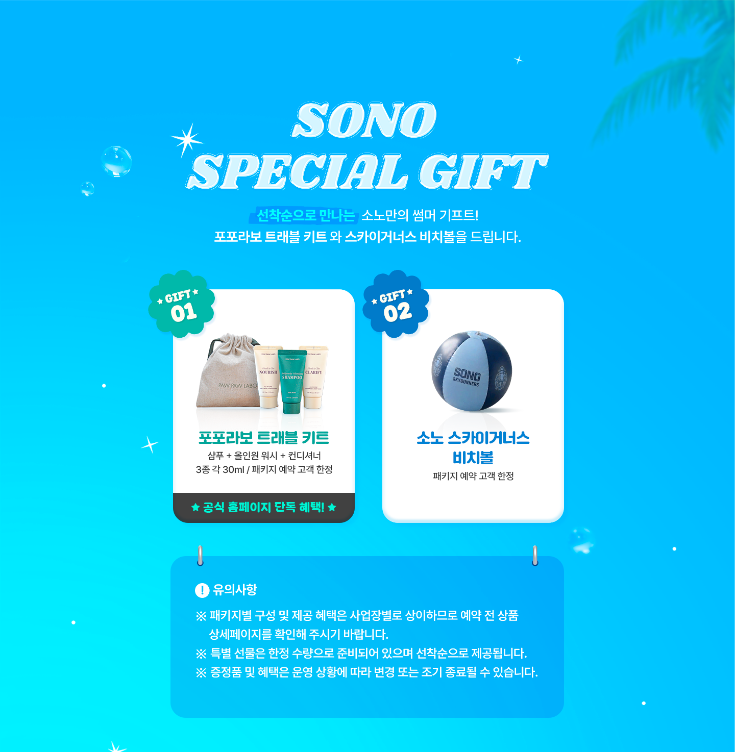 소노 스페셜 기프트