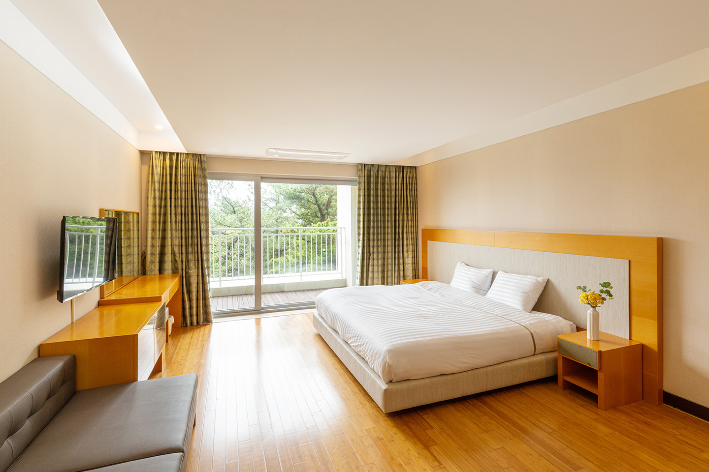 Sono Calm Jeju Family Roomの実際の客室
